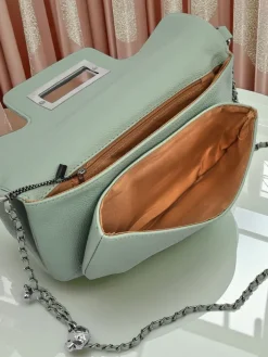 Małe Torebki^Royalfashion Kopertowa torebka damska Aurelia Classico zielony