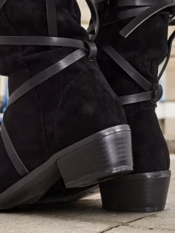 Kozaki Bez Ocieplenia^Royalfashion Kozaki na niskim obcasie Rolizoo czarny