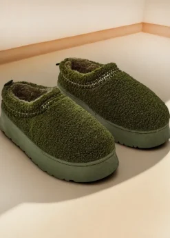 Śniegowce|Botki Z Delikatnym Ociepleniem^Royalfashion Krótkie buty a'la śniegowce damskie Esel zielony