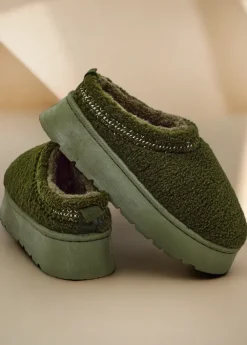 Śniegowce|Botki Z Delikatnym Ociepleniem^Royalfashion Krótkie buty a'la śniegowce damskie Esel zielony