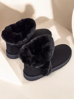 Śniegowce|Nowość^Royalfashion Krótkie damskie buty a'la śniegowce Giesi