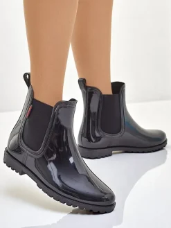 Kalosze Lakierowane^Royalfashion Lakierowane damskie kalosze Rissma