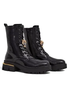 Workery|Botki Sznurowane^Royalfashion Lakierowane damskie botki typu workery Tesiolle