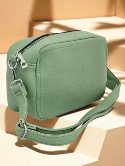 Małe Torebki^Royalfashion Mała damska torebka z eko skóry Hera Vitale zielony