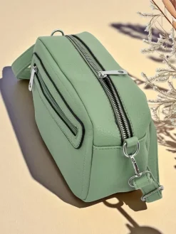 Małe Torebki^Royalfashion Mała damska torebka z eko skóry Hera Vitale zielony