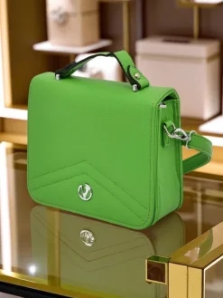 Małe Torebki^Royalfashion Mała damska torebka z eko skóry Vintage Moderno zielony