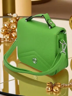 Małe Torebki^Royalfashion Mała damska torebka z eko skóry Vintage Moderno zielony