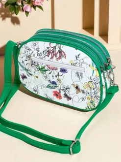 Małe Torebki^Royalfashion Mała damska torebka z eko skóry Floriana zielony