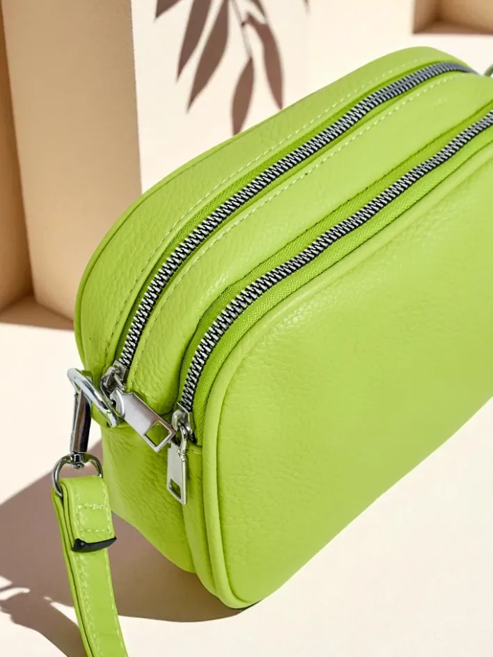 Małe Torebki^Royalfashion Mała damska torebka z eko skóry Vita Serena zielony