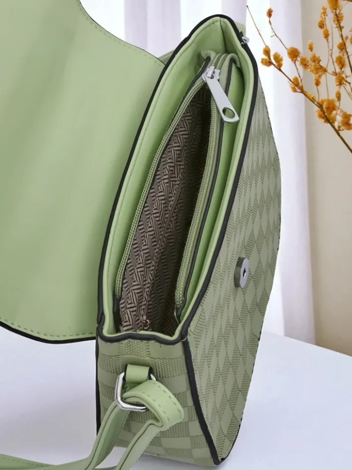 Małe Torebki^Royalfashion Mała damska torebka z eko skóry Emily Grace zielony