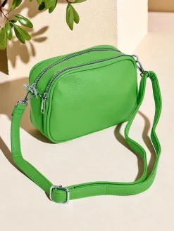 Małe Torebki^Royalfashion Mała damska torebka z eko skóry Vita Serena zielony