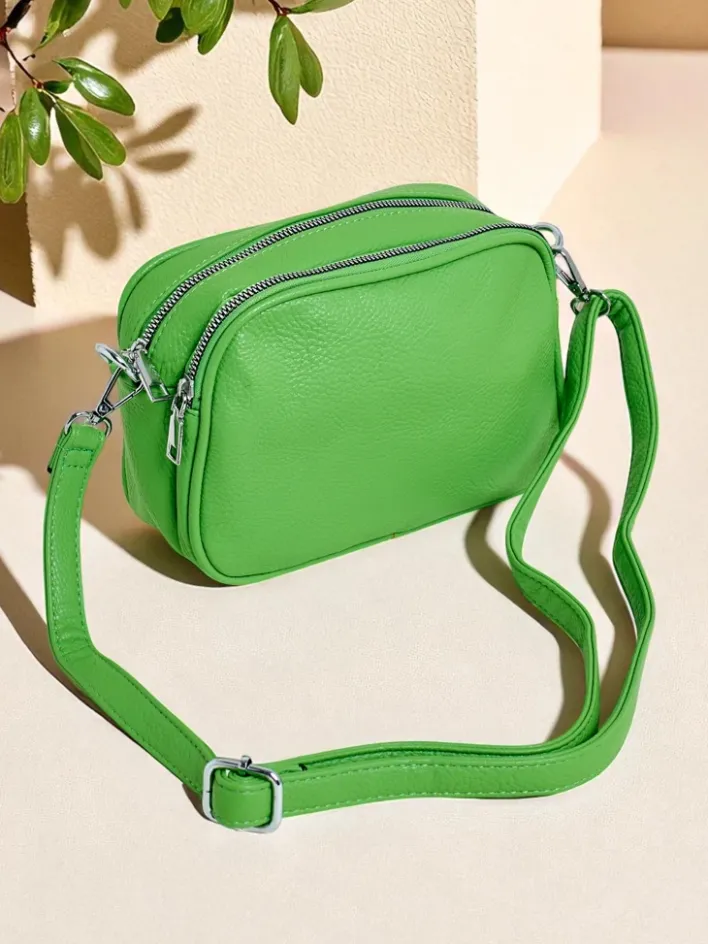 Małe Torebki^Royalfashion Mała damska torebka z eko skóry Vita Serena zielony