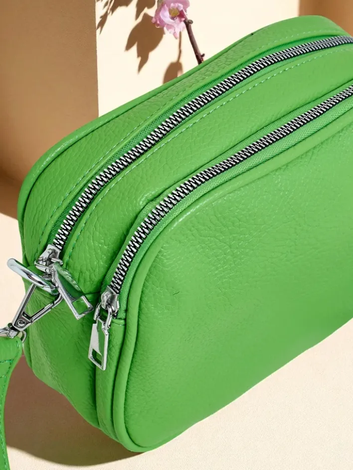 Małe Torebki^Royalfashion Mała damska torebka z eko skóry Vita Serena zielony