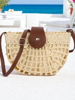 Wiklinowe I Słomiane^Royalfashion Mała słomiana torebka damska Boho Mini