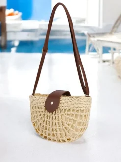 Wiklinowe I Słomiane^Royalfashion Mała słomiana torebka damska Boho Mini