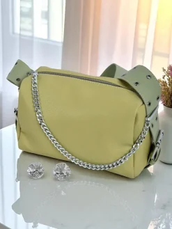 Małe Torebki^Royalfashion Mała torebka damska z eko skóry Ivy Grace zielony