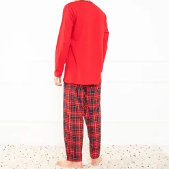 Piżamy^Royalfashion Męska piżama świąteczna czerwony