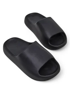 Klapki^Royalfashion Męskie gumowe klapki Izeld czarny