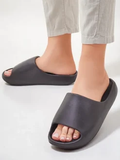 Klapki^Royalfashion Męskie gumowe klapki Izeld czarny