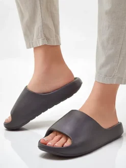 Klapki^Royalfashion Męskie gumowe klapki Izeld czarny