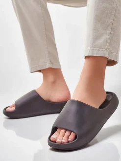 Klapki^Royalfashion Męskie gumowe klapki Izeld czarny