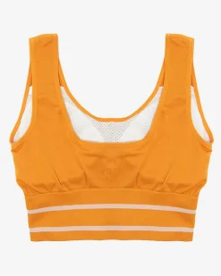 Sportowe^Royalfashion Musztardowy damski biustonosz sportowy Musztarda