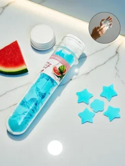 Artykuły Chemiczne|Higiena I Zdrowie^Royalfashion Mydełko papierowe do podróży w gwiazdki Watermelon niebieski