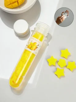 Artykuły Chemiczne|Higiena I Zdrowie^Royalfashion Mydełko papierowe do podróży w gwiazdki Mango żółty