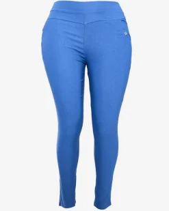 Legginsy / Tregginsy|Plus Size^Royalfashion Niebieskie damskie spodnie typu tregginsy PLUS SIZE kobaltowy