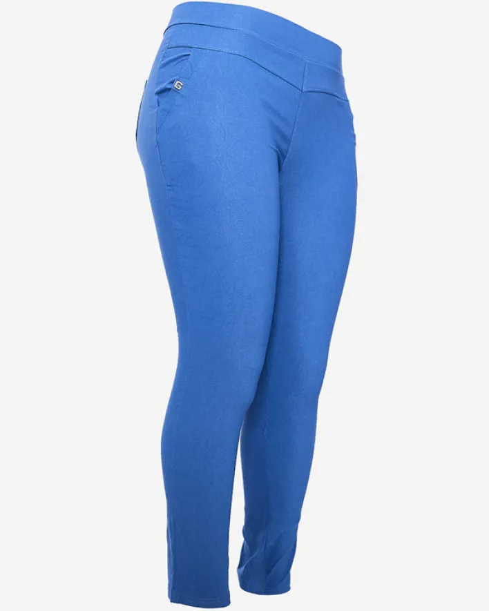 Legginsy / Tregginsy|Plus Size^Royalfashion Niebieskie damskie spodnie typu tregginsy PLUS SIZE kobaltowy