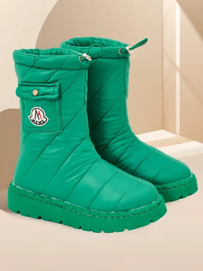 Śniegowce|Botki Z Delikatnym Ociepleniem^Royalfashion Śniegowce damskie Eloig zielony