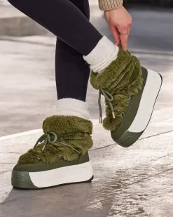 Śniegowce^Royalfashion Śniegowce damskie Rozuri zielony