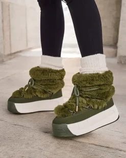 Śniegowce^Royalfashion Śniegowce damskie Rozuri zielony