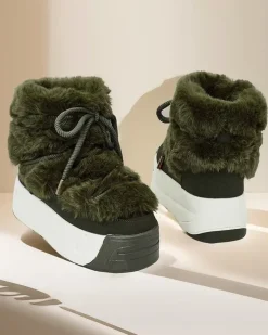 Śniegowce^Royalfashion Śniegowce damskie Rozuri zielony