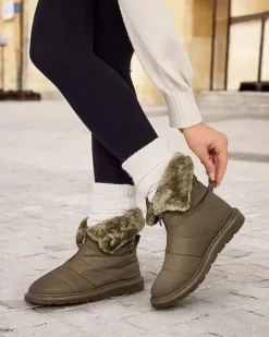 Śniegowce|Botki Z Delikatnym Ociepleniem^Royalfashion Śniegowce damskie Nesisa zielony