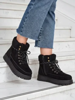 Śniegowce|Trapery^Royalfashion Śniegowce damskie Bomion czarny