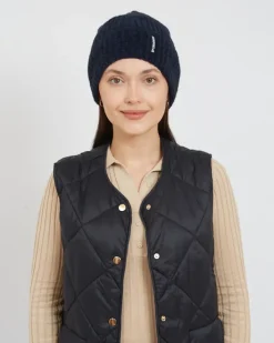 Czapki I Kapelusze^Royalfashion Ocieplana damska czapka Granatowy