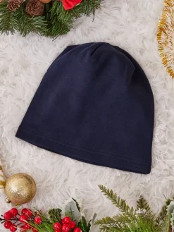 Czapki I Kapelusze^Royalfashion Ocieplana damska czapka Granatowy