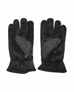 Rękawiczki^Royalfashion Ocieplane rękawice męskie z regulacją w nadgarstku gołębi szary