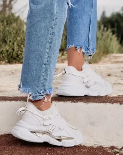 Ocieplane|Sneakersy^Royalfashion Ocieplane sneakersy damskie Noxxic biały