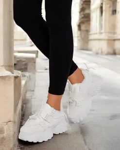 Ocieplane|Sneakersy^Royalfashion Ocieplane sneakersy damskie Losgos biały