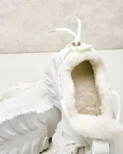 Ocieplane|Sneakersy^Royalfashion Ocieplane sneakersy damskie Losgos biały