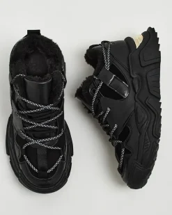 Ocieplane|Sneakersy^Royalfashion Ocieplane sneakersy damskie Cyrenna czarny