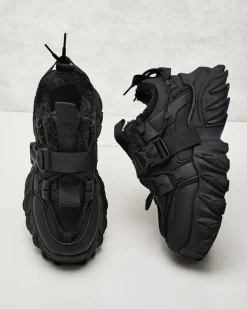 Ocieplane|Sneakersy^Royalfashion Ocieplane sneakersy damskie Losgos czarny