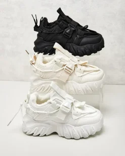 Ocieplane|Sneakersy^Royalfashion Ocieplane sneakersy damskie Losgos czarny