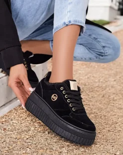 Ocieplane|Sneakersy^Royalfashion Ocieplane sneakersy damskie z futerkiem Nozii