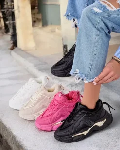 Ocieplane|Sneakersy^Royalfashion Ocieplane sneakersy damskie Noxxic czarny