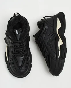 Ocieplane|Sneakersy^Royalfashion Ocieplane sneakersy damskie Noxxic czarny