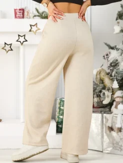 Spodnie Dresowe^Royalfashion Ocieplane spodnie dresowe damskie zielony