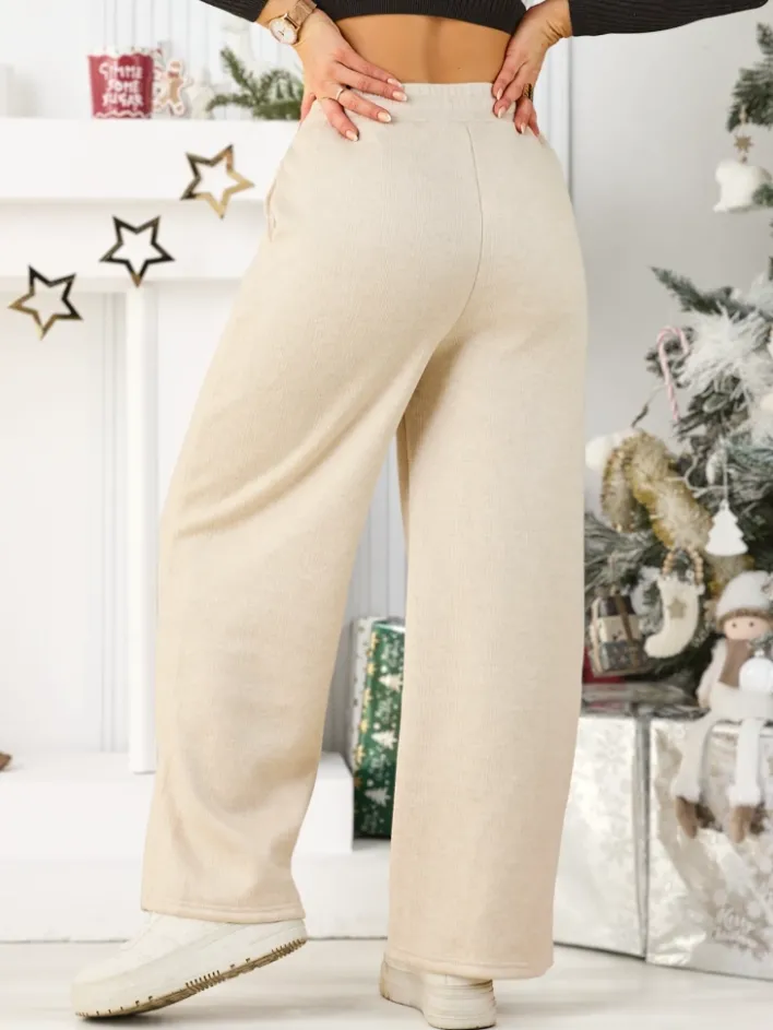 Spodnie Dresowe^Royalfashion Ocieplane spodnie dresowe damskie zielony